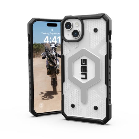154454_2 UAG Pathfinder MagSafe case for iPhone 15 Plus - transparenteng