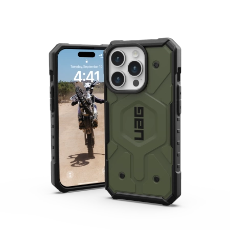 154467_2 UAG Pathfinder MagSafe case for iPhone 15 Pro - greeneng