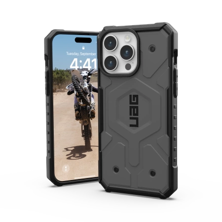 154469_2 UAG Pathfinder MagSafe case for iPhone 15 Pro Max - silvereng