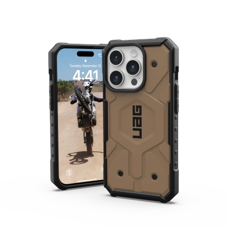 154470_2 UAG Pathfinder MagSafe case for iPhone 15 Pro - browneng