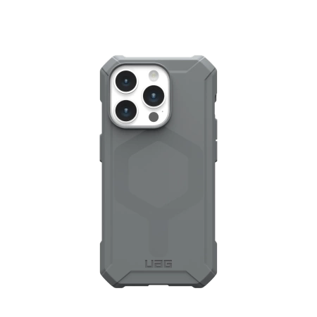 154482_1 UAG Essential Armor MagSafe case for iPhone 15 Pro - silvereng