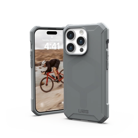 154482_2 UAG Essential Armor MagSafe case for iPhone 15 Pro - silvereng
