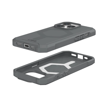 154482_3 UAG Essential Armor MagSafe case for iPhone 15 Pro - silvereng