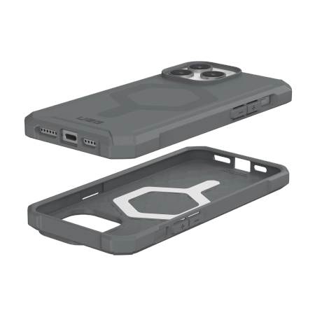 154483_3 UAG Essential Armor MagSafe case for iPhone 15 Pro Max - silvereng