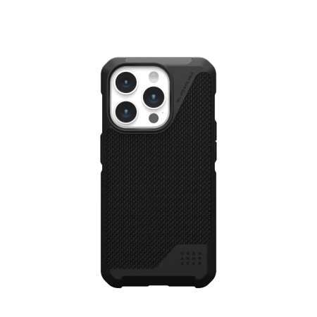 154486_1 UAG Metropolis LT MagSafe case for iPhone 15 Pro - black kevlareng