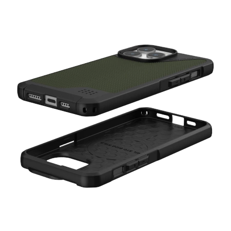 154489_3 UAG Metropolis LT MagSafe case for iPhone 15 Pro Max - green Kevlareng