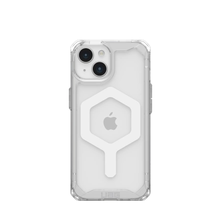 UAG Plyo MagSafe case for iPhone 15 - transparent and whiteeng