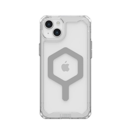 154494_1 UAG Plyo MagSafe case for iPhone 15 Plus - transparent and silvereng