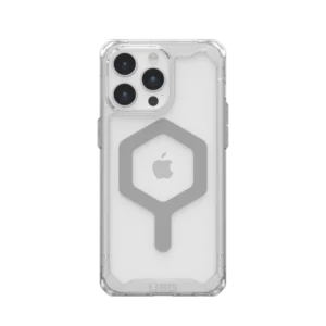 UAG Plyo MagSafe case for iPhone 15 Pro Max - transparent and silvereng