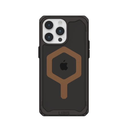 UAG Plyo MagSafe case for iPhone 15 Pro Max - black and browneng