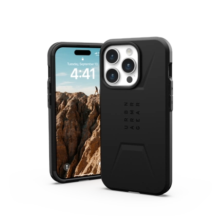 154501_2 UAG Civilian MagSafe case for iPhone 15 Pro - blackeng