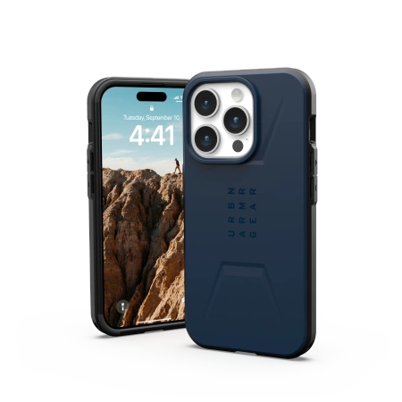 154507_2 UAG Civilian MagSafe case for iPhone 15 Pro - dark blueeng