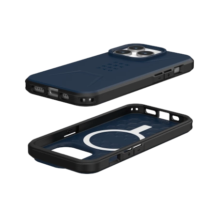 154507_3 UAG Civilian MagSafe case for iPhone 15 Pro - dark blueeng