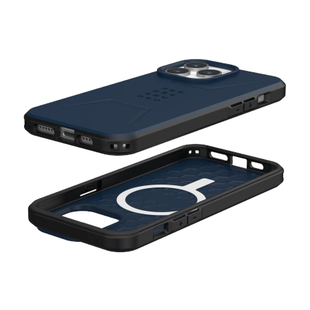 154508_3 UAG Civilian MagSafe case for iPhone 15 Pro Max - dark blueeng