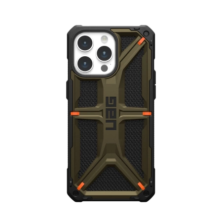 UAG Monarch case for iPhone 15 Pro Max - green kevlareng