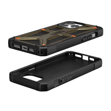UAG Monarch case for iPhone 15 Pro Max - green kevlareng