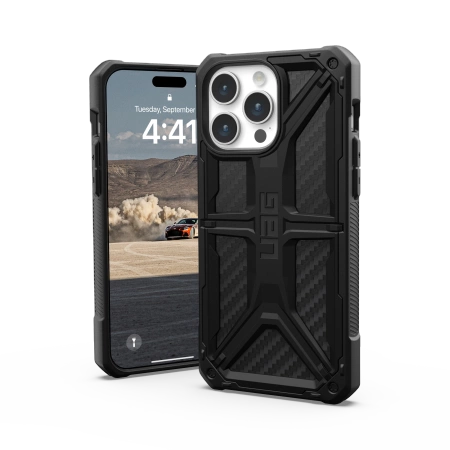154519_2 UAG Monarch case for iPhone 15 Pro Max - black carboneng
