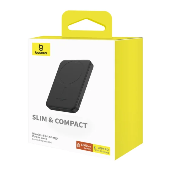 Baseus mini power bank 5000mAh 20W + USB-C cable (20V/3A) - blackeng