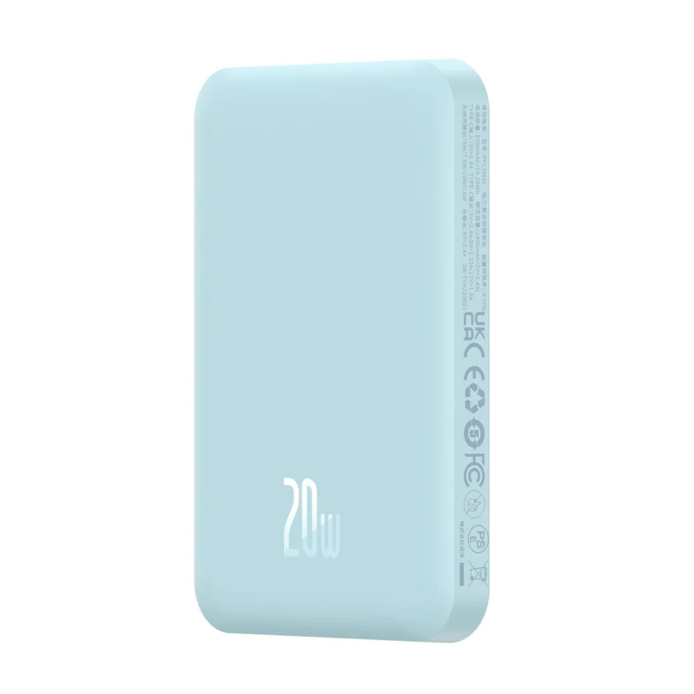 Baseus mini power bank 5000mAh 20W + USB-C cable (20V/3A) - blueeng