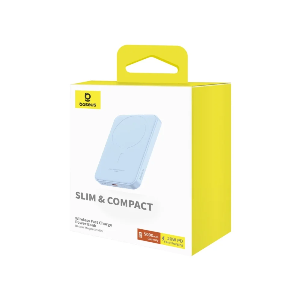 Baseus mini power bank 5000mAh 20W + USB-C cable (20V/3A) - blueeng