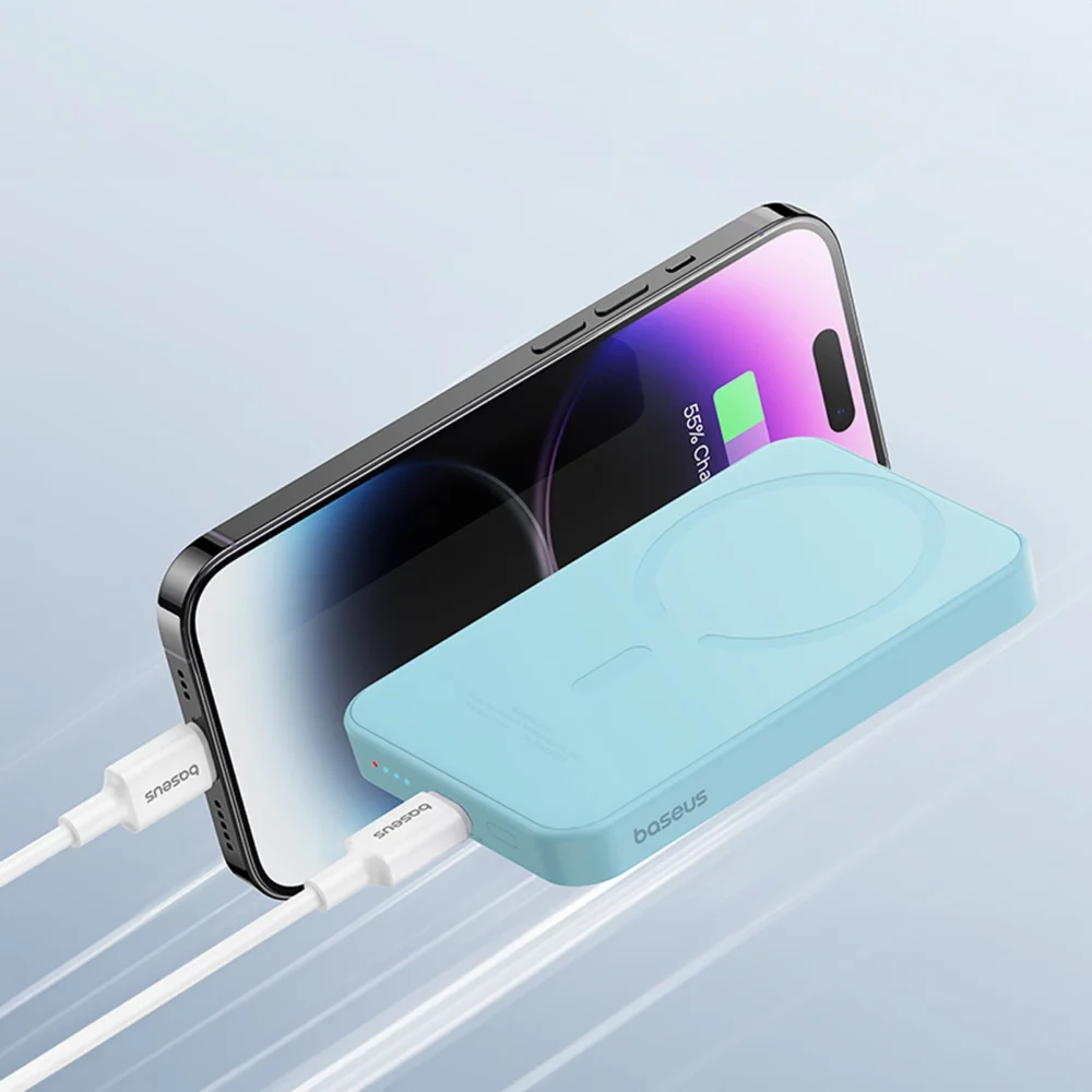 Baseus mini power bank 5000mAh 20W + USB-C cable (20V/3A) - blueeng