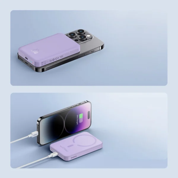 Baseus mini power bank 5000mAh 20W + USB-C cable (20V/3A) - purpleeng