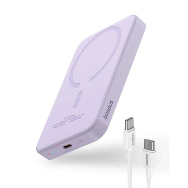 Baseus mini power bank 5000mAh 20W + USB-C cable (20V/3A) - purpleeng