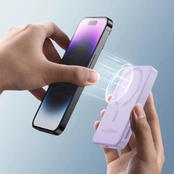 Baseus mini power bank 5000mAh 20W + USB-C cable (20V/3A) - purpleeng