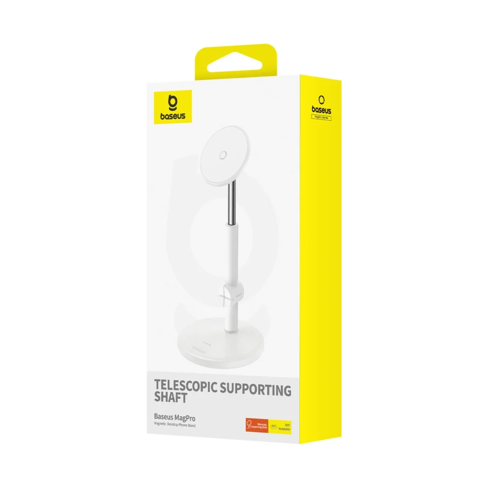 Baseus MagPro magnetic standing holder for the phone - whiteeng