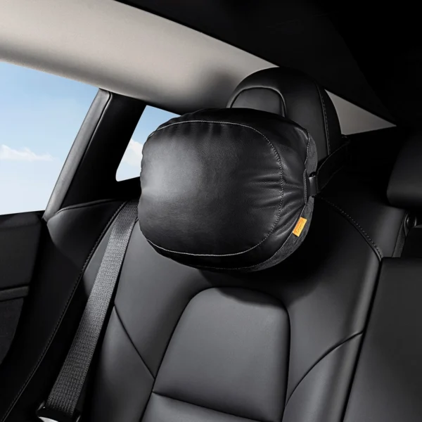 Baseus ComfortRide Series car headrest cushion with 2 materials - blackeng