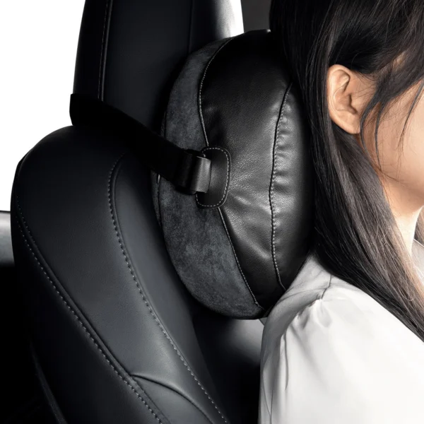 Baseus ComfortRide Series car headrest cushion with 2 materials - blackeng