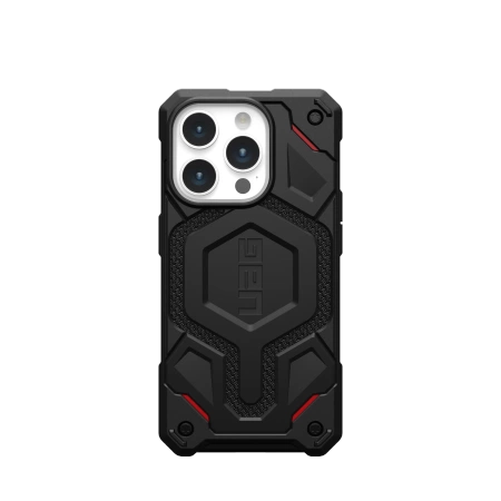 154604_1 UAG Monarch Pro case with MagSafe for iPhone 15 Pro - black kevlareng