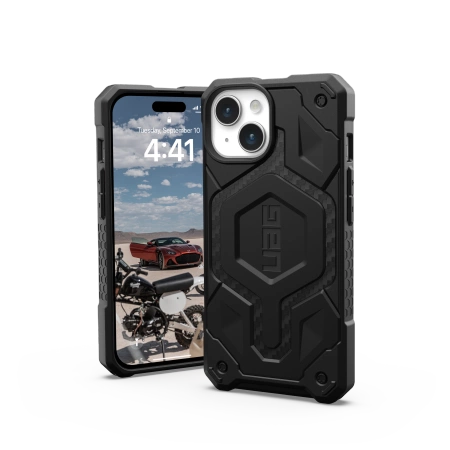 154606_2 UAG Monarch Pro case with MagSafe for iPhone 15 - black carboneng