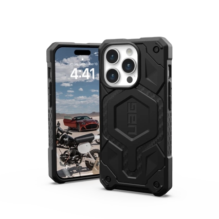 154607_2 UAG Monarch Pro case with MagSafe for iPhone 15 Pro - black carboneng