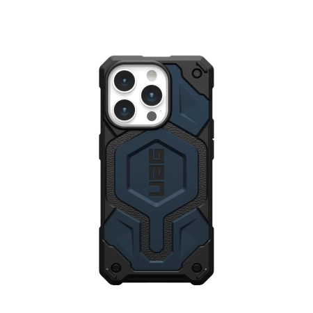 154608_1 UAG Monarch Pro case with MagSafe for iPhone 15 Pro - dark blueeng