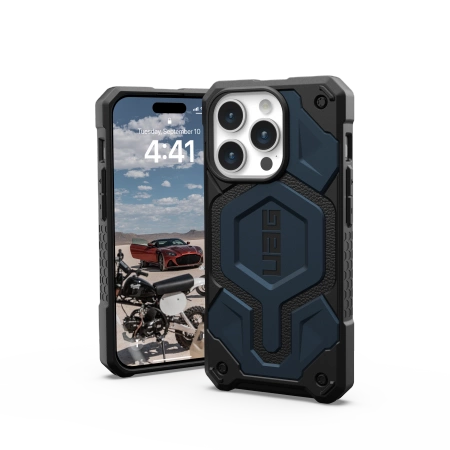 154608_2 UAG Monarch Pro case with MagSafe for iPhone 15 Pro - dark blueeng
