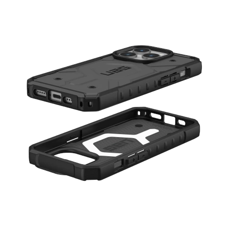 154611_2 UAG Pathfinder MagSafe case for iPhone 15 Pro - silvereng