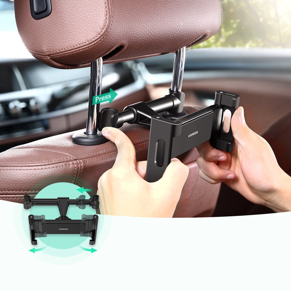 Ugreen car headrest smartphone/tablet holder black (LP160)eng