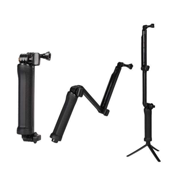 3 in 1 Monopod Tripod with Selfie Stick for GoPro - Blackeng