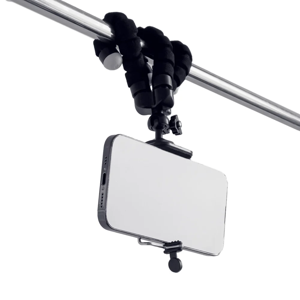 Eleastic tripod for a phone and a selfie cameraeng