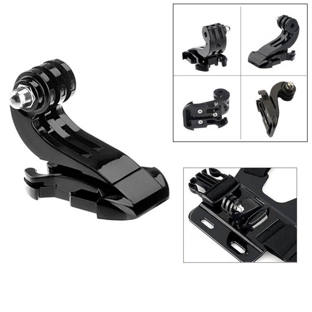 Adjustable harness for a sports camera with a rotating tripod and a phone standeng