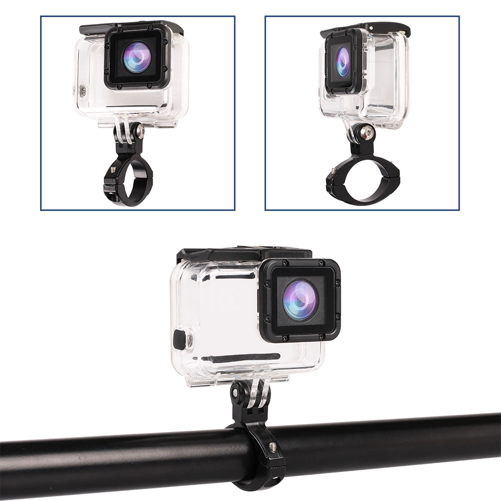Aluminum GoPro Camera Mount - For Bike Handlebars - Blackeng