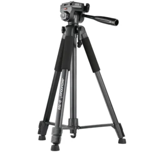 Aluminum photographic tripod with adjustable base - grayeng