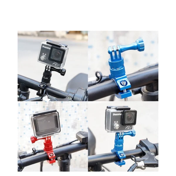 Sports camera holder for a bicycleeng