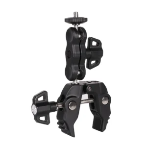 Phone and sports camera holder with clampeng