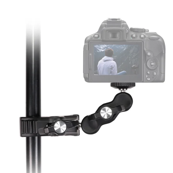 Phone and sports camera holder with clampeng