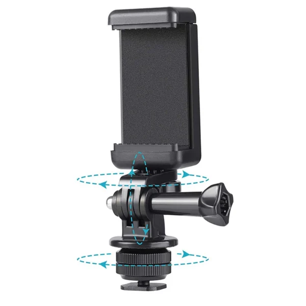 Phone/Sports Camera Holder with Adapter - Blackeng
