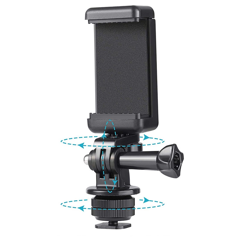 Phone/Sports Camera Holder with Adapter - Blackeng