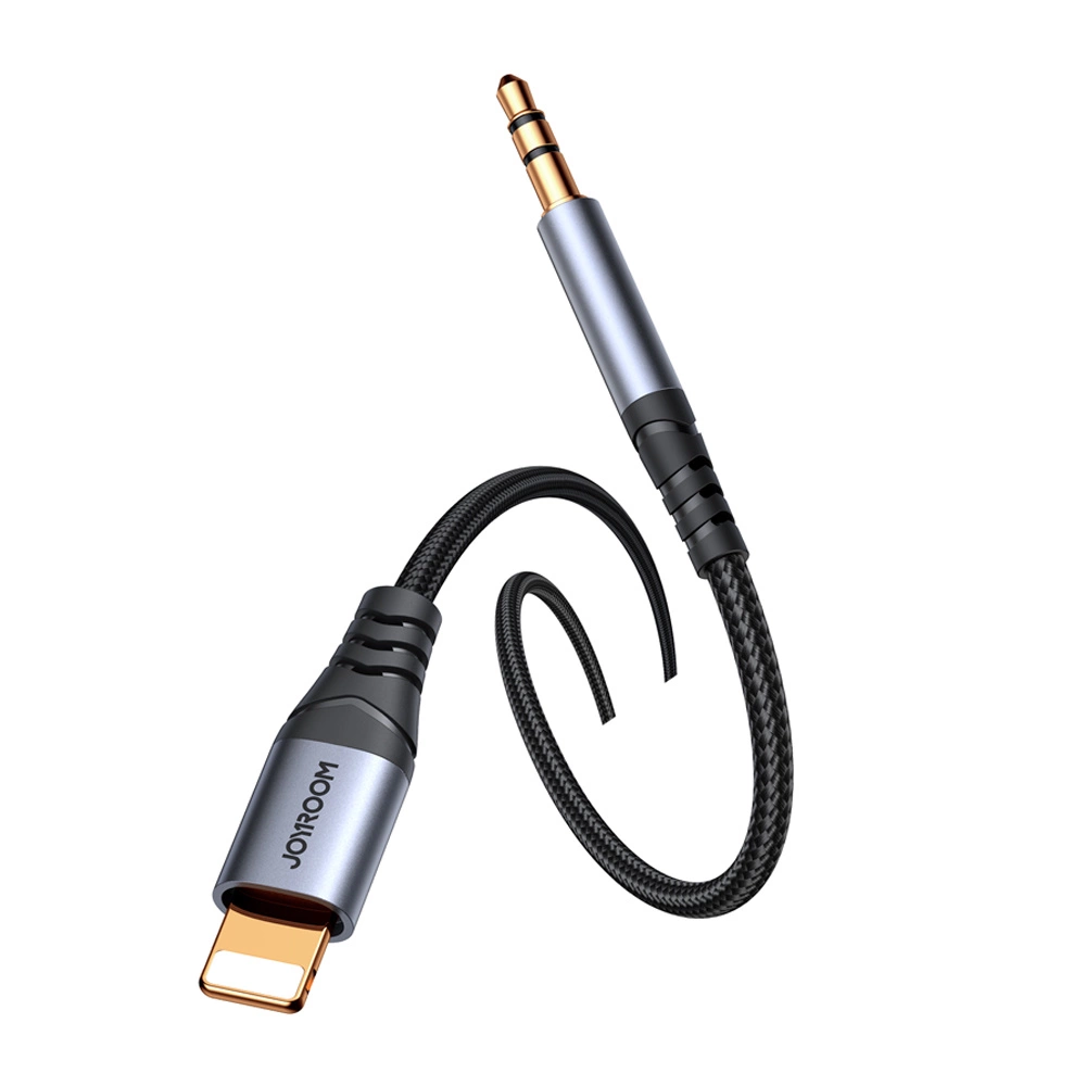 Joyroom Audio Transfer Series SY-A06 mini jack 3.5 mm / Lightning cable 1.2 m - blackeng