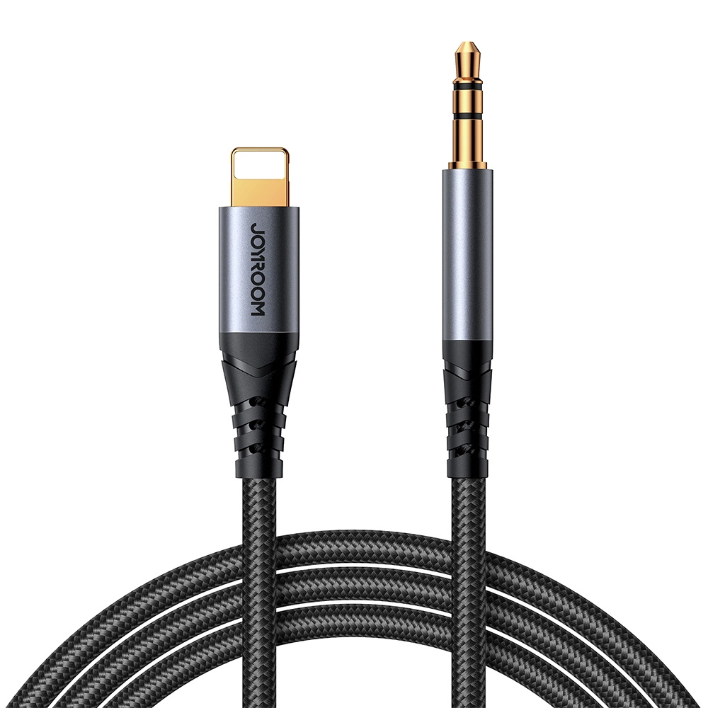 Joyroom Audio Transfer Series SY-A06 mini jack 3.5 mm / Lightning cable 1.2 m - blackeng